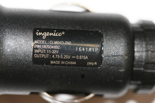 Ingenico IWL and Move Car Charger Micro USB